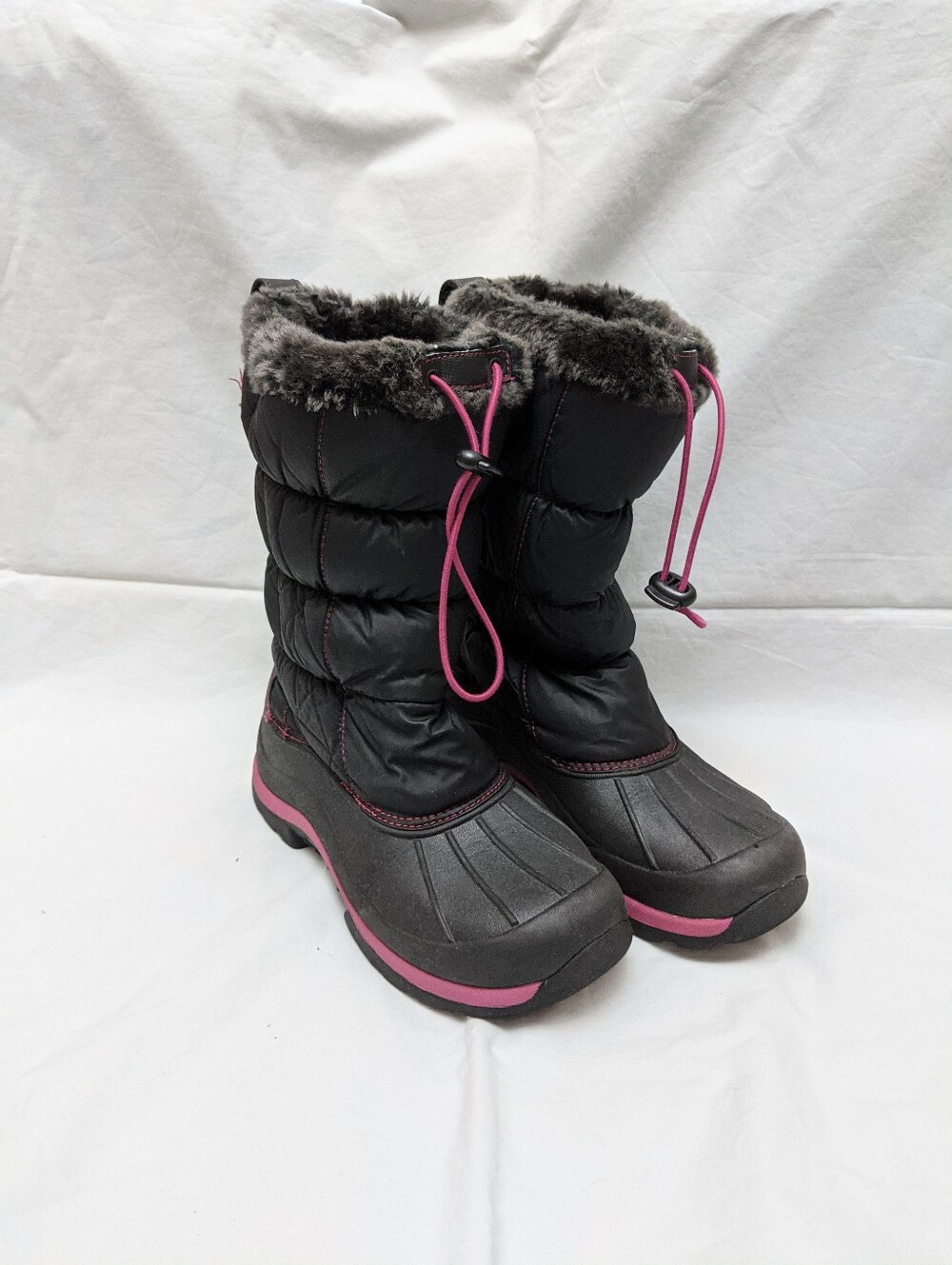 L.L.Bean Girls Black Insulated Snow Boots Size 5